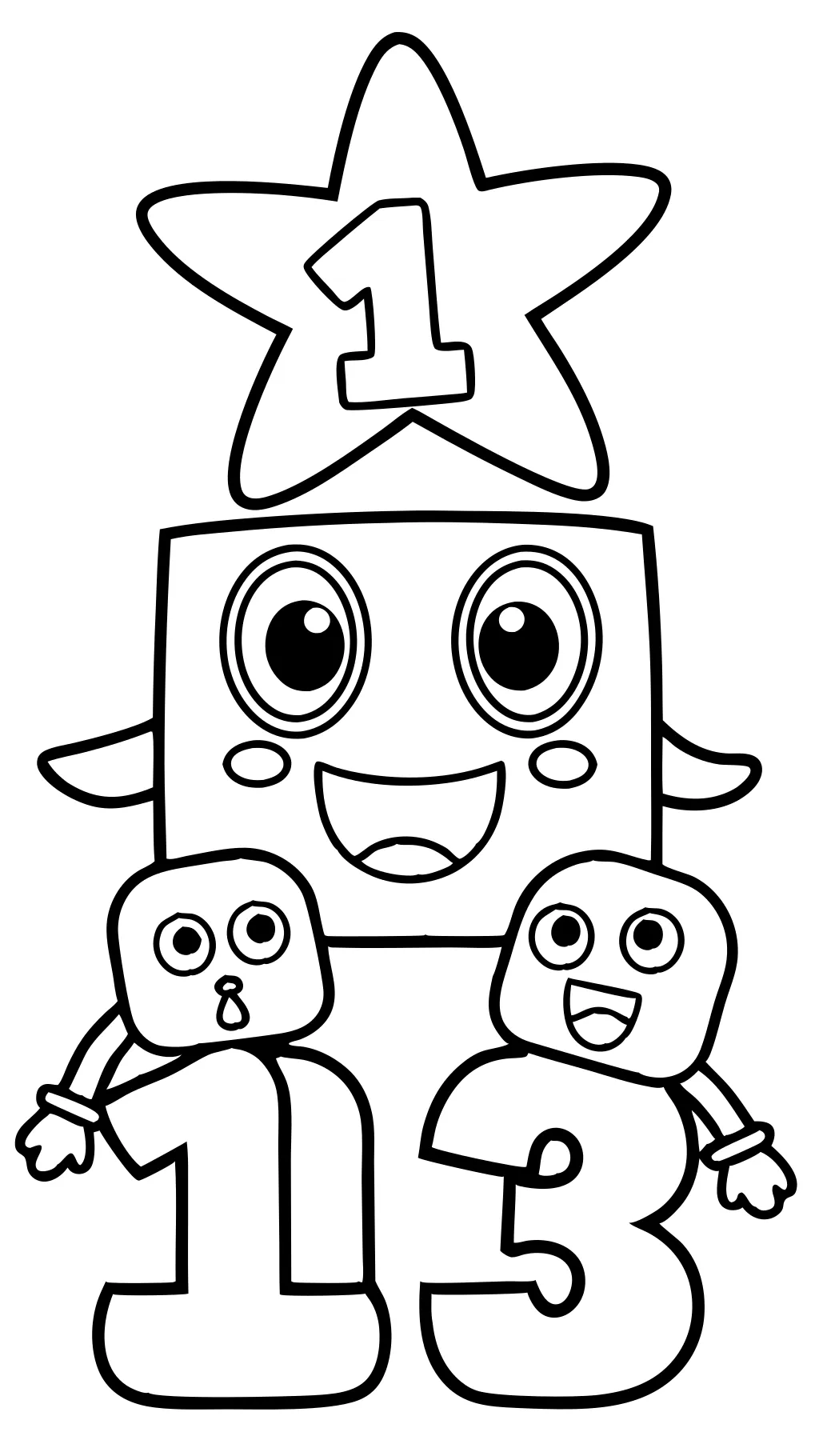 numberblocks coloring pages